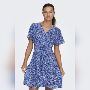 5 For $25✨Sienna Sky Small/Medium Floral Flower Blue Sun Dress Spring Mini Dress